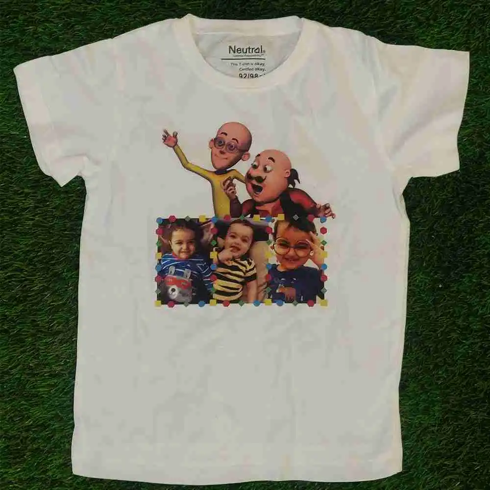 Shop Motu Patlu Theme T Shirt