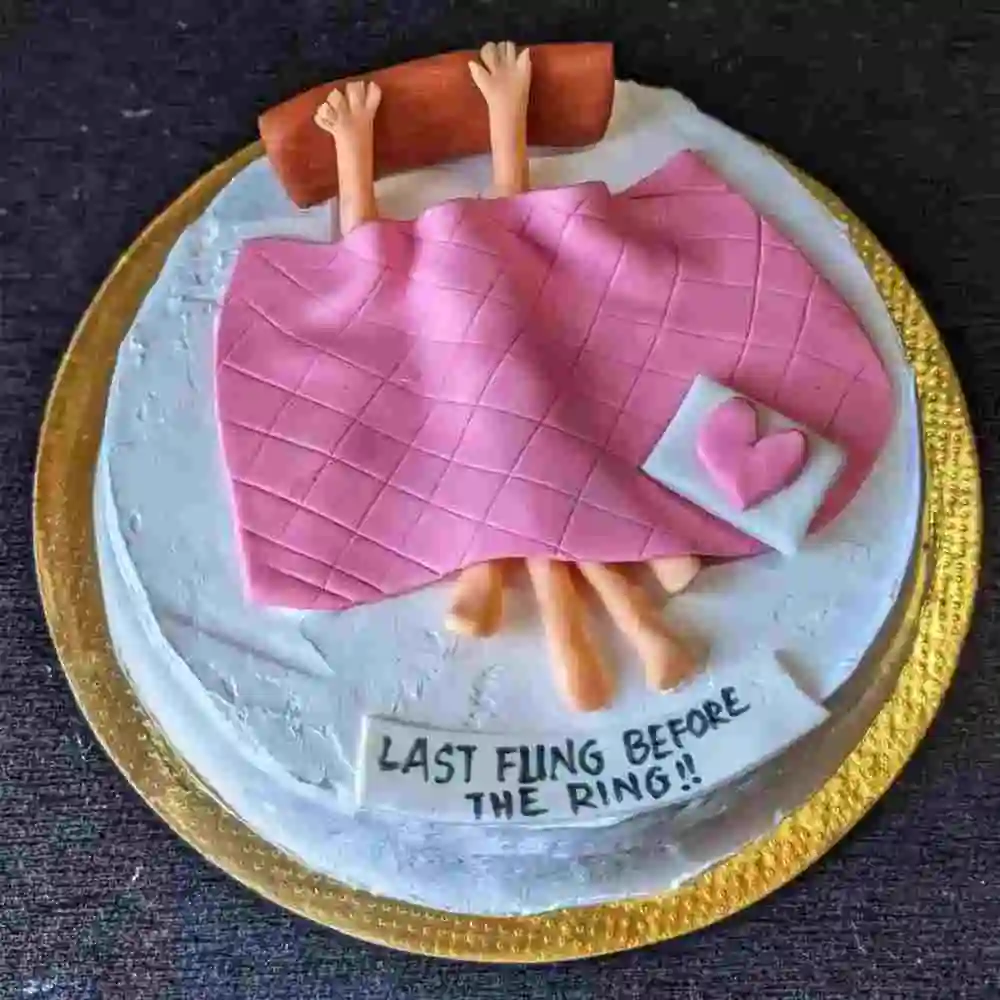 Bachelorette Themed Cakes-Last Fling Before the Ring