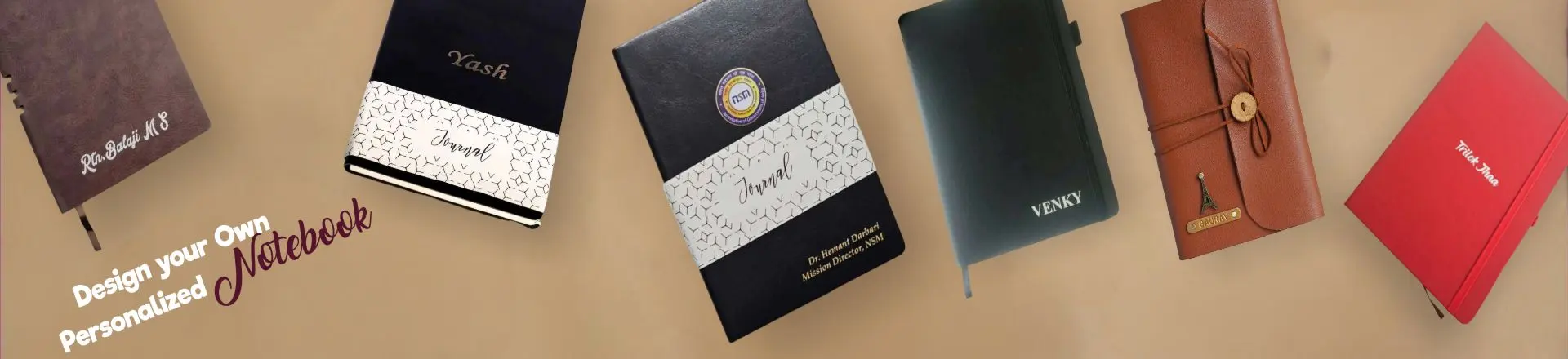 Buy Personalized Notebooks & Diaries Online with Custom Name