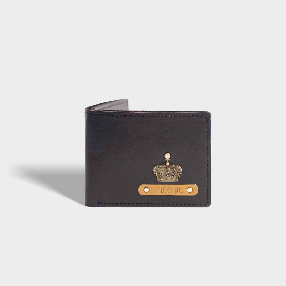 Buy Grey Personalized Men's Wallet Online
