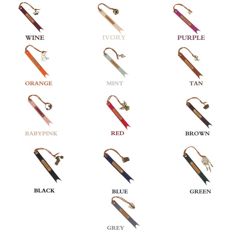 Buy Personalized Vegan Leather Bookmark for Rakhi Gifts