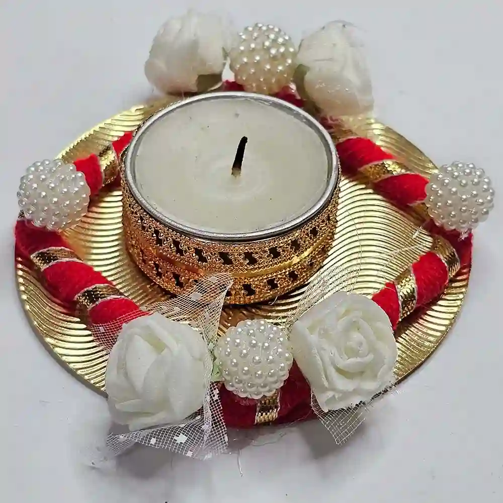 Order Diwali Metal T Light Holder Elegant Festive Candle Decor Stand