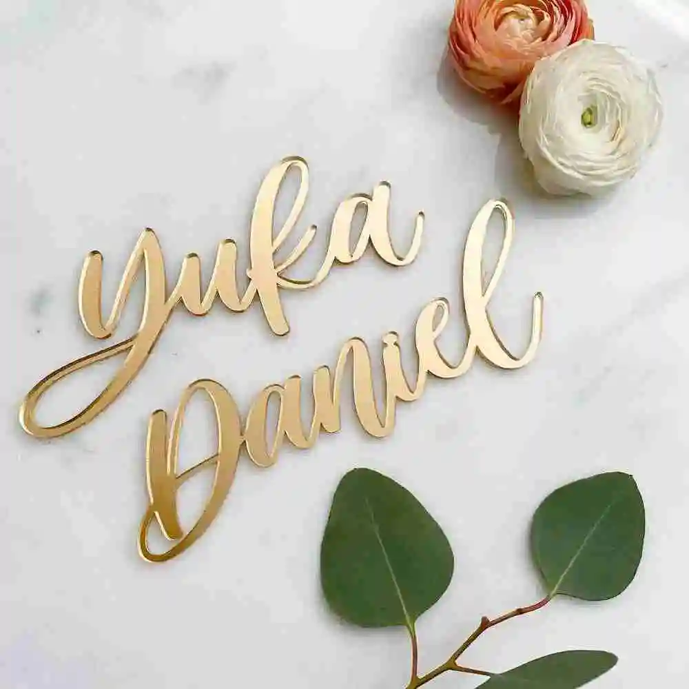 Order Personalized Acrylic Name Cut outs Online for Cakes and Gifts