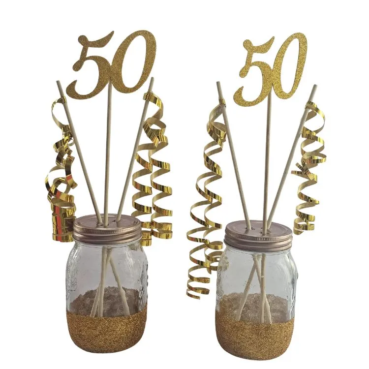 Buy mason jars online for rustic party table decor and celebrations